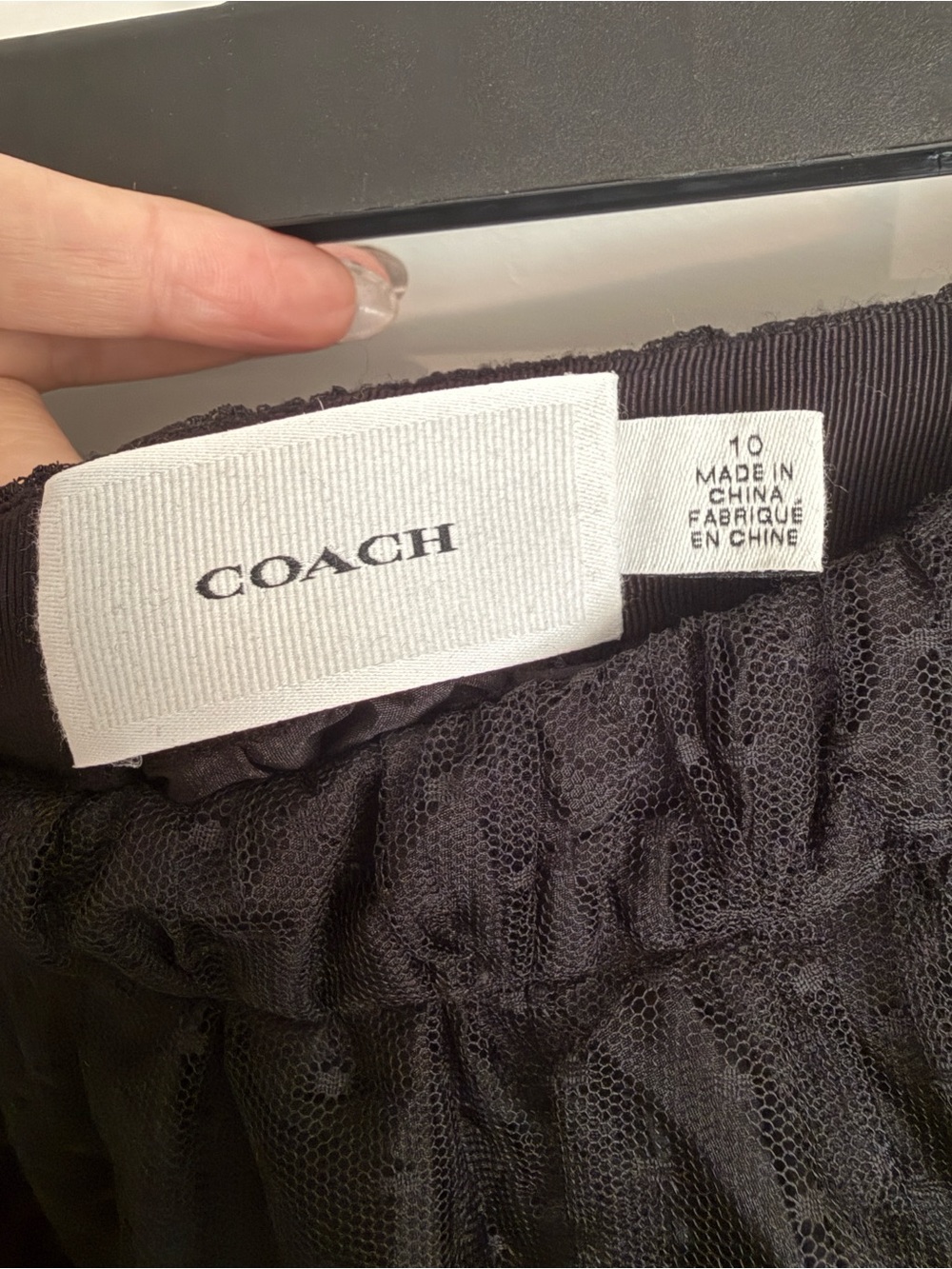 Coach Black Tutu Skirt in Polka Dot Tulle NWOT - Picture 3 of 3